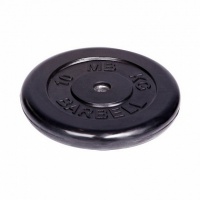 диск обрезиненный d26мм mb barbell mb-pltb26 10кг черный