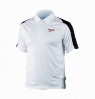футболка-поло speedo rolle unisex technical polo shirt (002) белая