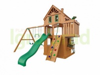 деревянная детская площадка для дачи igragrad шато 2