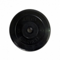 диск обрезиненный d26мм mb barbell mb-atlet26 5кг черный