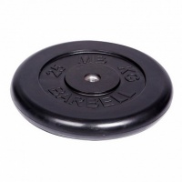 диск обрезиненный d26мм mb barbell mb-pltb26 25кг черный