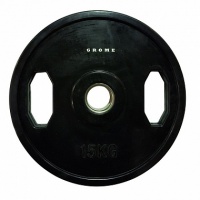 диск олимпийский d51мм grome fitness wp027-15 черный