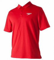 футболка-поло speedo racer unisex technical polo shirt (201) красная