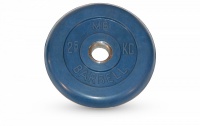 диск обрезиненный d26мм mb barbell mb-pltc26 2,5 кг синий