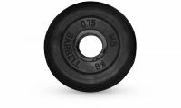 диск обрезиненный d31мм mb barbell mb-pltb31 0,75 кг черный