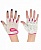 перчатки для фитнеса star fit su-110 белый-розовый