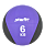 медбол pro gb-702, 6 кг, фиолетовый